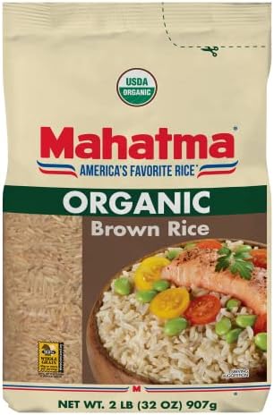 Mahatma Organic Brown Rice, 2-Pound Bag