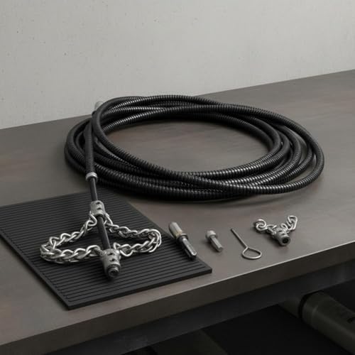 Desatascador de Tuberías de Acero de Alta Resistencia, Cadena Flexible para Alcantarillado y Desobstrucción Profesional, 5 m miniatura 2