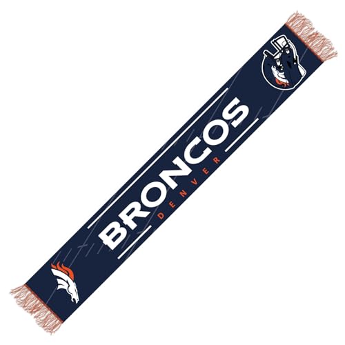 Great Branding Bufanda de invierno para fanáticos - NFL Teams, Denver Broncos, Talla única