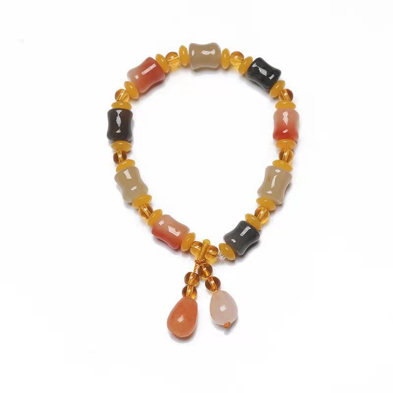 MOCHAMIK Echte natürliche Farbe Seide Jade Armband Frauen Jade Stein Perlen elastisch BEchte natürliche Farbe Seide Jade Armband Frauen Jade Stein Perlen elastische Armbänder Jade Schmuck Armband