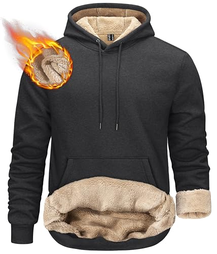 Sweat capuche homme hiver thermique KEFITEVD isolant contre le vent et le froid