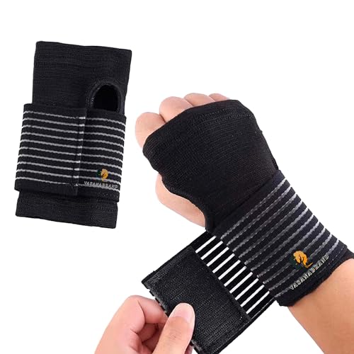 VASANABRAND Muñequera Para Tendinitis, Artritis y Esguince, Agarre y Estabilidad Mejorados, Muñequera Deportiva Cómoda y Adaptable, Alta Compresión, Alivia el Dolor, Multifuncional y Transpirable