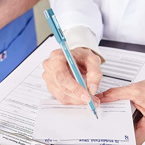 Image of Hauser Germany XO Jumbo Gel Pen Box Pack | Water Proof Ink For Smooth Flow System | Comfortable Grip With Smudge Free Writing | Smooth, Sturdy & Refillable Pen | Blue Ink, Pack of 10 Pens