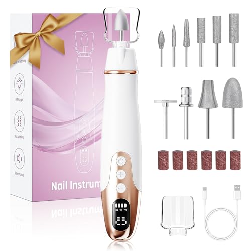 Ponceuse pour ongles professionnel 35000 tr/min sans fil avec écran LED