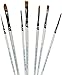Permalba Oil Brushes, Pure Red Sable, Set of 7