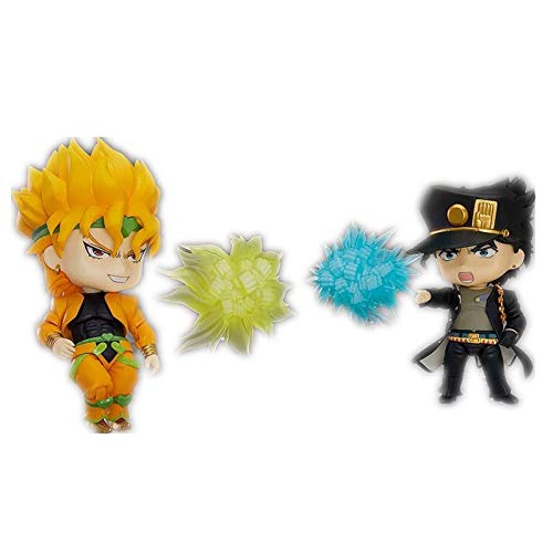 Wflna Jojo's Bizarre Adventure Figure Kujo Jotaro & Dio Figure Anime Chibi Figure Action Figure 2Pcs/Lot #TOP3