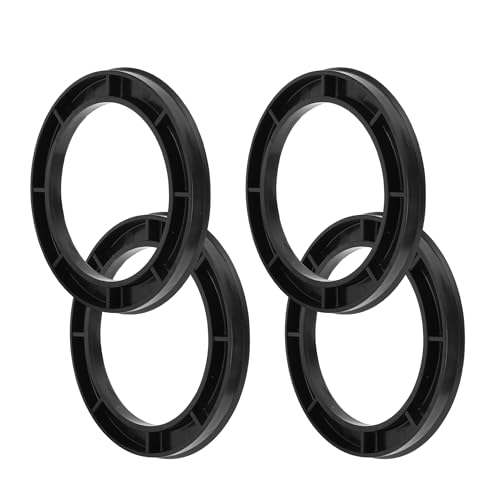 TUCKBOLD Car Wheel Hub Centric Rings Durable Wheels Center Shaft Shock Absorbing Hubrings Black 4 Pcs OD 106.1mm to ID 78.1 mm Polycarbonate