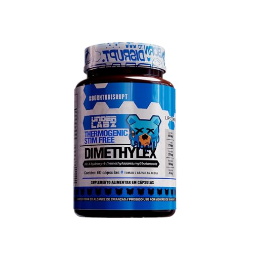 Dimethylex Stim Free (60 cápsulas - 30 Doses) Termogênico - Under Labz | Sem cafeína, Energia, Foco – Fórmula Premium | Tecnologia Lipo Drive | Inteligência Metabólica