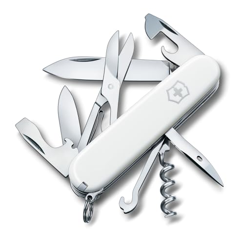 Victorinox Climber, Navaja Multiuso Suiza, Cuchillo bolsillo, Regalo, 14 Funciones, Hoja grande, Sacacorchos
