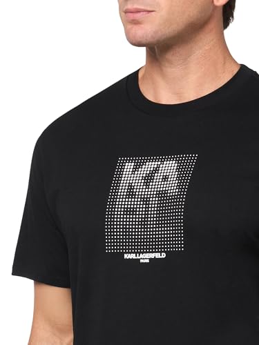 KARL LAGERFELD Men's Short Sleeve Crewneck Karl Logo Graphic Design T-Shirt3