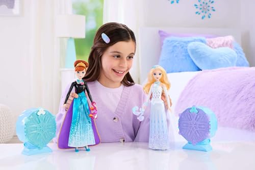 Mattel Disney Frozen Anna Fashion Doll & Accessories with 8 Surprises, Including Snowflake Gem Box, Ring for Child & 9 Play Pieces, Inspired by Movie, JJY37