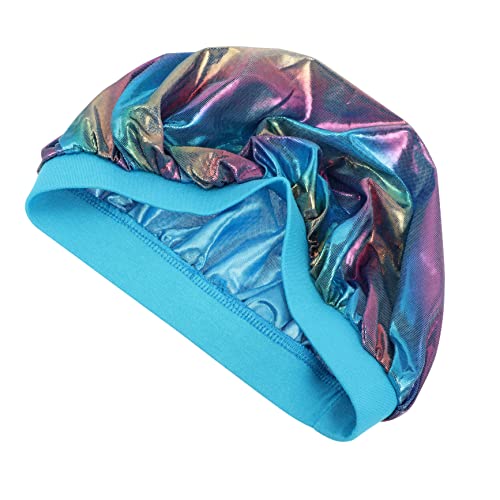 NIYANGLE Gorro De Ducha Ligero y Portátil Con Ancha Para Bañarse Para Maquillaje y Limpieza Facial Color Degradado
