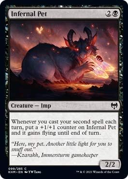 Magic: The Gathering - Infernal Pet - Foil - Kaldheim