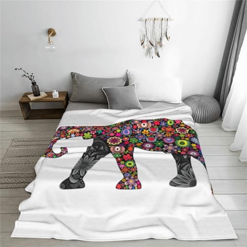 Couverture polaire éléphant, le cadeau doux idéal pour lit et canapé - 7