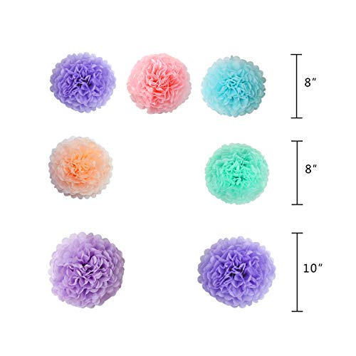 Decorações de festa da sereia, kit de suprimentos para festa de feliz aniversário incluem bandeira s