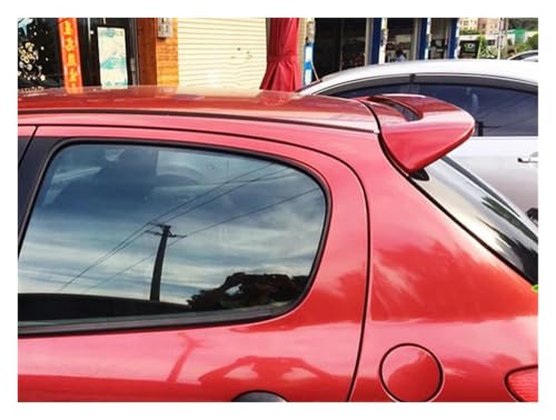Becquet de toit couvercle de coffre arrière Peugeot 206 rouge ABS 2013