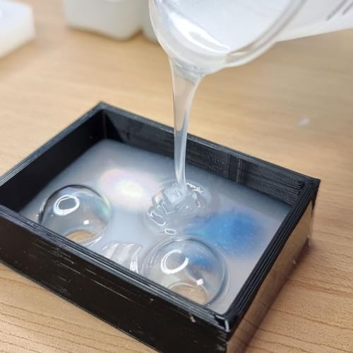 Translucent silicone rubber 1:1 R PRO GLASS, Silicone for DIY moulds non-toxic and odourless, Ideal for resin wax - Image 4