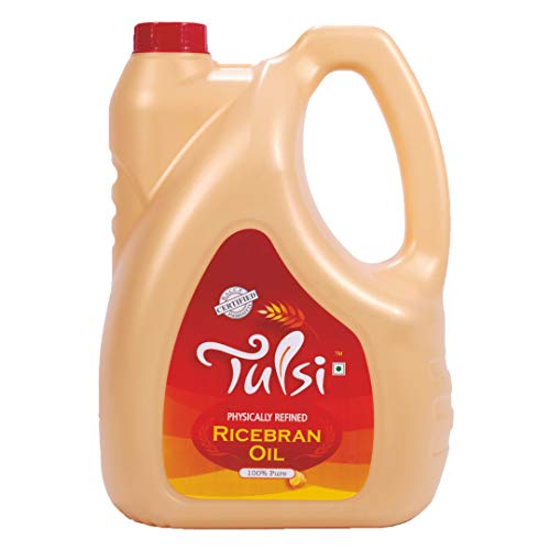 Image of Tulsi Physically Refined Rice Bran Oil 5 litres + 2 Litre Pouches Free