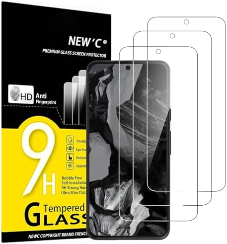 NEW'C for Google Pixel 8A Screen Protector Tempered Glass Bubble Free