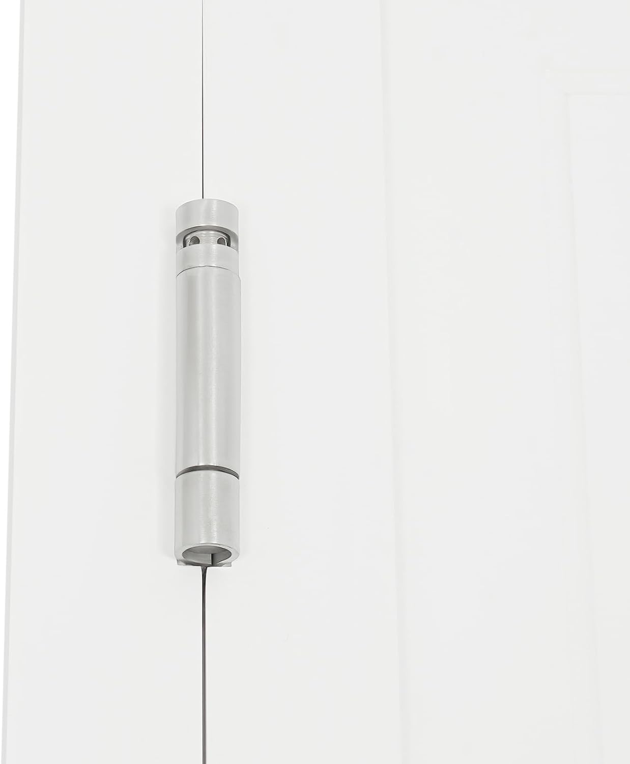 Solid Wood Interior Swing Door with Metal Hinges - Swinging Cafe Doors for Kitchen, Stairs, Bedroom Entrance & Partition (White, 47.2"X35.43")