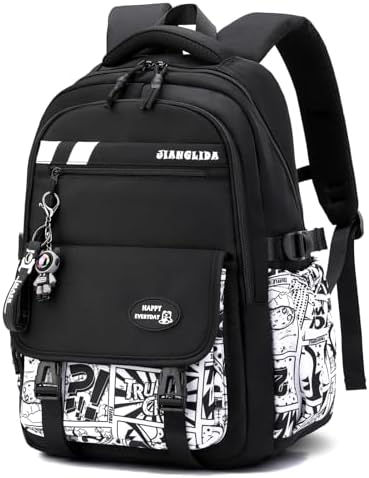 Tanou Cartable College Garcon, Sac d'école Imprimé Graffiti, 10 à...