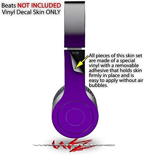 Skin Decal Wrap Works with Original Beats Solo HD Headphones Smooth Fades Purple Black Skin Only (Headphones NOT Included)