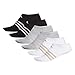 adidas Women's Superlite No Show Socks (6-Pack), Assorted, 5-10