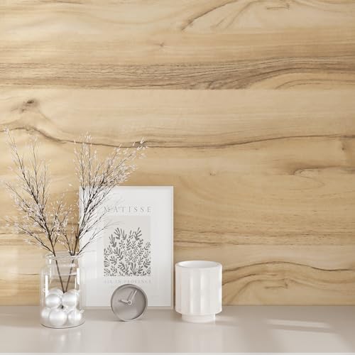 VEELIKE Weathered Oak Wood Contact Paper Peel and Stick Light Wood Wallpaper for Desk Countertops Waterproof Wood Grain Contact Paper 15.7''x118'' Adhesive Wood Look Contact Paper for Walls Cabinets by VEELIKE - Used condition - Image 4