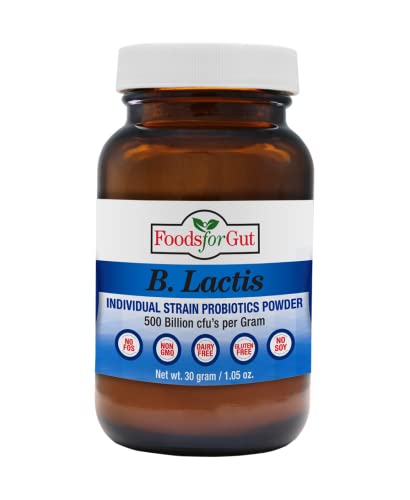 Bifidobacterium Lactis Probiotic Powder 500 Billion cfu's 30 Gram | Digestive & Immune Support | High Potency | B. Lactis