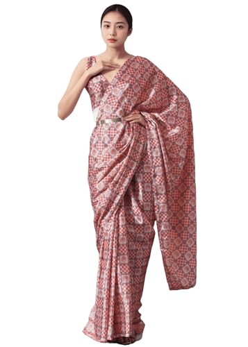 Sari indien drapé 13007 habillage facile tissu chinnon léger
