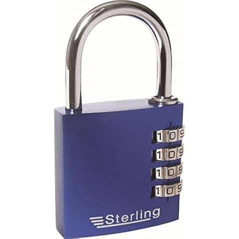 Candado de combinación de Aluminio Sterling cpl141 40 mm de 4 dígitos Cover
