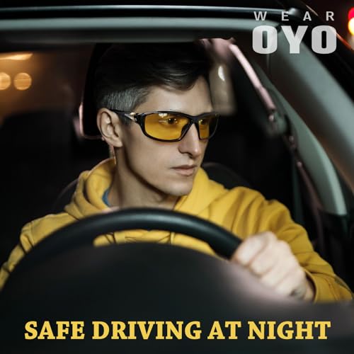 Image of WEAROYO Polarized Sports Sunglasses for Men Women,Fishing Driving Rectangular Goggles UV400 Protection
