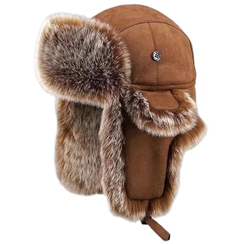 Chapeau de trappeur thermique coupe-vent pour homme et femme bonnet hiver