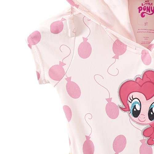 My Little Pony Pinkie Pie Girls Hooded Tulle Dress with Ears and Tail for Toddler and Big Kids3