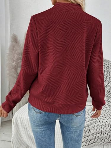 Chic Burgundy Casual Knit Jacket: Your Go-To for Fall and Winter Adventures! - Image 2