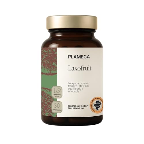 PLAMECA Laxofruit favorece Tracto Intestinal Magnesio y Fruitix complejo concentrado de Ciruela Kiwi Higo 30 comprimidos bicapa