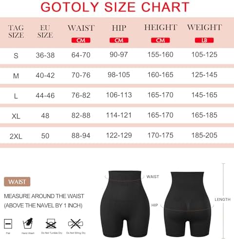Junlan Shapewear voor dames, buikweg-onderbroek, hoge taille, figuurvormend, korsetbroek, buikcontrole, slipje, shaping ondergoed, korsetbroek met pijpen, sterk vormende body shaper, zwart, S