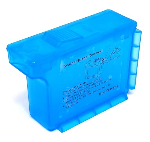 A2Z Scalpel Blade Remover - Safe, Easy-to-Use, Compact, and Efficient Blade Disposal - for Dermaplaning Razor Blade Remover Box Dermaplane Blade Remover Box Use for Safe Experience (1 PC)