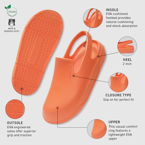 Image of Neeman's Cushers Clogs for Men | Lightweight, Fast-Drying, Cushioned Sole | All-Day Comfort for Rain & Summer