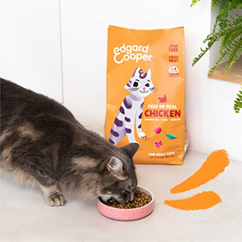 Edgard Cooper Katzenfutter, Trockenfutter für Katzen, Huhn, 750g, Katzenfutter trocken ohne Zucker, getreidefrei, sterilisierte und aktive Katzen, Hypoallergen, frischer Fleisch 4