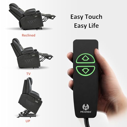 Image of MCombo Large Power Lift Recliner Chair for Elderly, Heat and Massage 7516