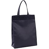 [アウローラ] 縦型フォーマルサブバッグ 日本製 A4対応マチ付 慶弔両用 ブラック フォーマルバッグ マグネット留め＆なめらか持ち手 撥水 はっ水