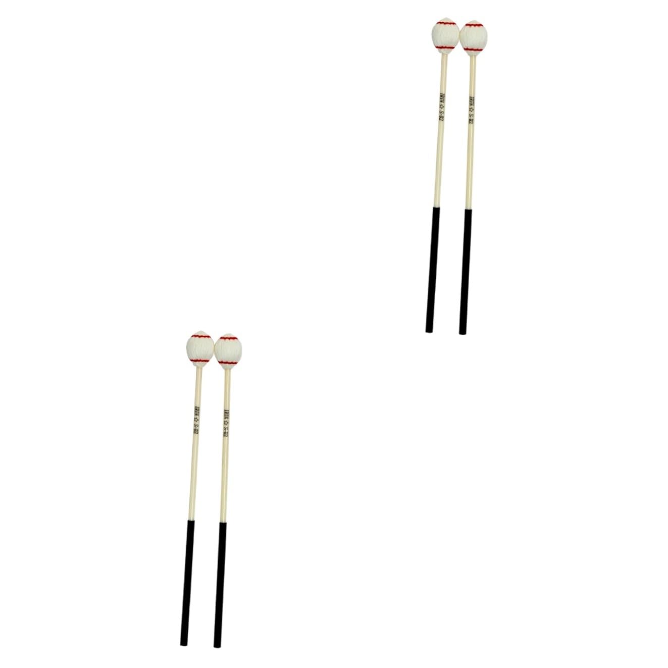 HEMOTON 2 Pares De Mazos De Marimba Accesorios Para De Lengua Baquetas De Escenario Mazos De De Lengua Accesorio De Percusión Palos De Percusión De Xilófono Baquetas