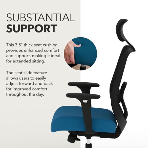 Image of HON Altern Ergonomic Office Chair, Office Desk Computer Chair, Peacock