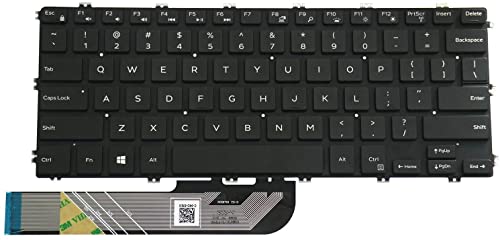 Neigei Clavier d'ordinateur Portable avancé Compatible avec Inspiron 5480 5481 5482 5485 5488 5491 Clavier d'ordinateur Portable rétroéclairé américain Simple et Facile à Utiliser Cover