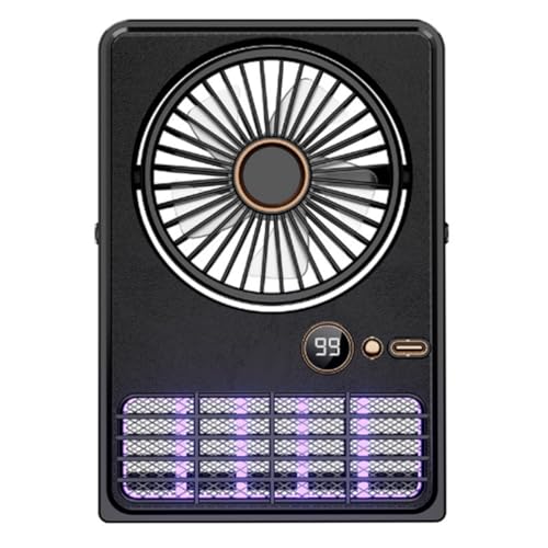 Lámpara eléctrica con ventilador 2 en 1 y carga USB de alta autonomía 2