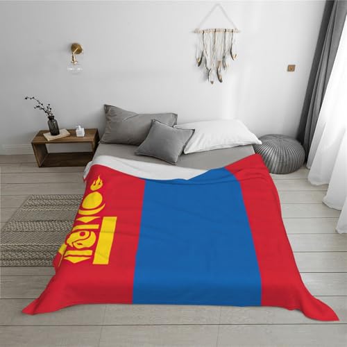 Couverture flanelle drapeau Mongolie douce lit canapé - 6