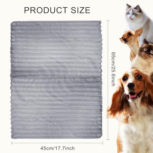 VAIGU:OA Hundedecke Katzendecke Waschbar, 4 Stück Decken Flanell Haustier Decke für Kleine Hunde Welpen Katzen, Flauschig Weiche Haustier Decke, Schutzdecke Hundesofa, 45x65 cm