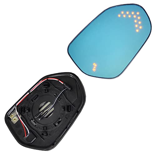 ファクトリーダイレクト LEDドアミラーレンズ lm-to42bsmc (BSM内蔵) Crown クラウン (220系 H30.06-R04.07 2018.06-2022.07) ウインカードアミラー ブルーガラス 広角ワイド