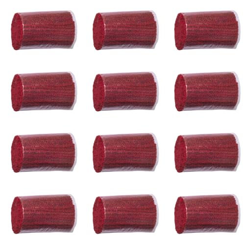Image of Yglnden 12 Rolls Latch Hook Kit Colorful Yarn Bundles Cut Rug DIY Latch Hook for Handmake Craft Sewing Knitting for Adults (Red#06)
